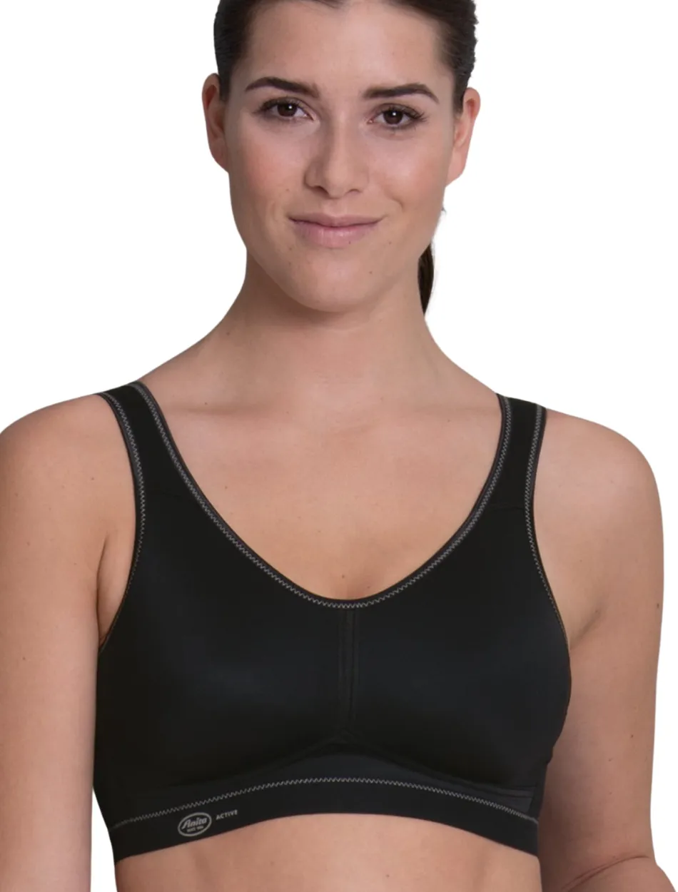 Anita Active Light & Firm Sports Bra, Black | Black Anita Sports Bra