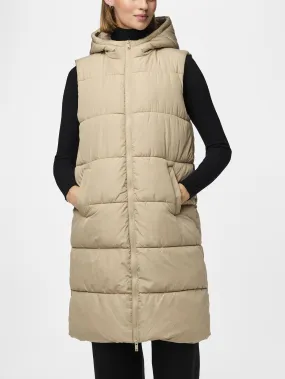 Bee New Long Puffer Vest