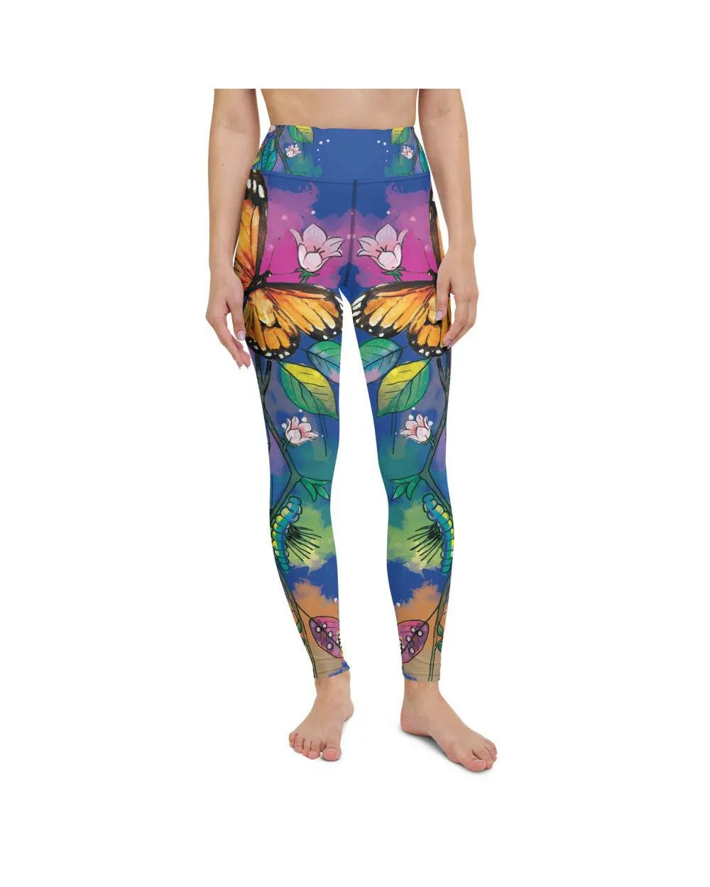 Blue Metamorphosis Yoga Pants