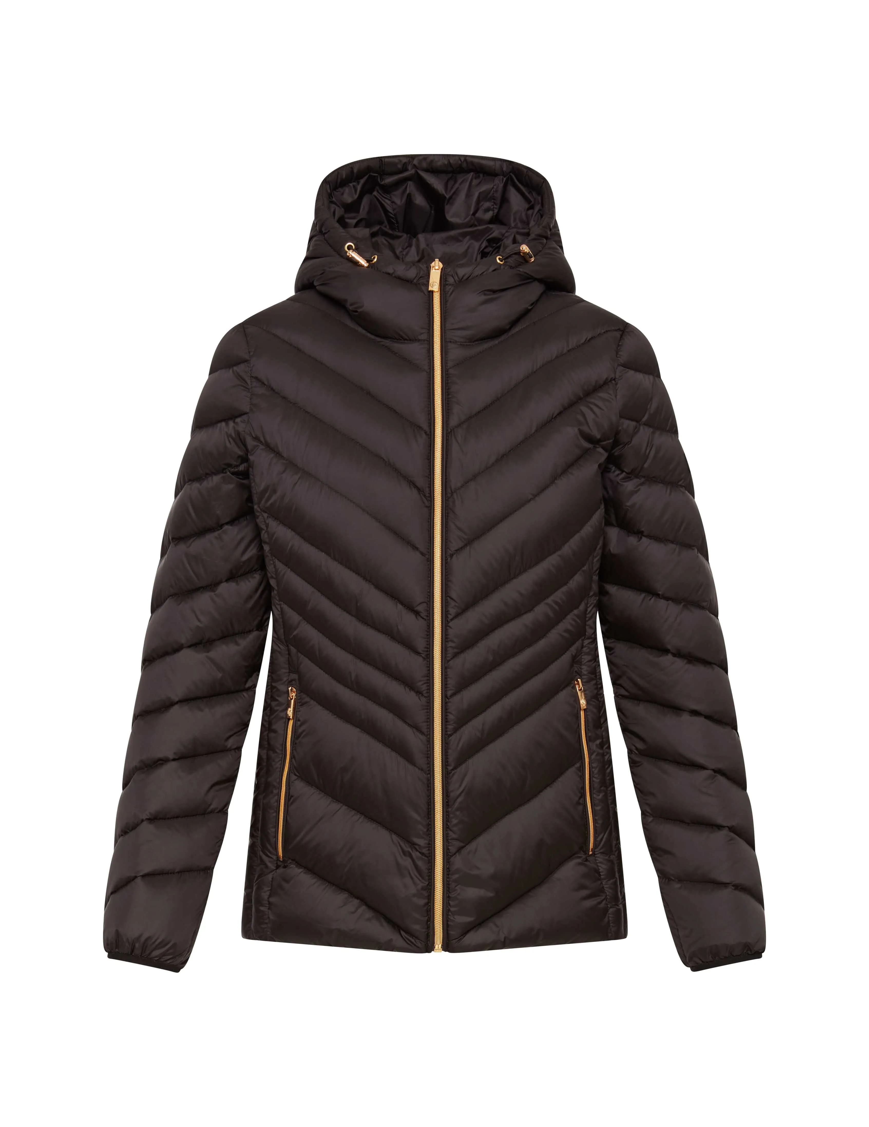 Chevron Packable Puffer Jacket