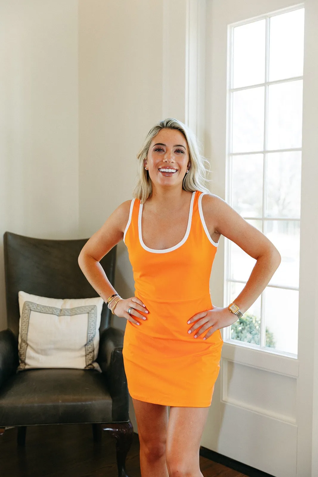 Core Athletic Dress - Orange