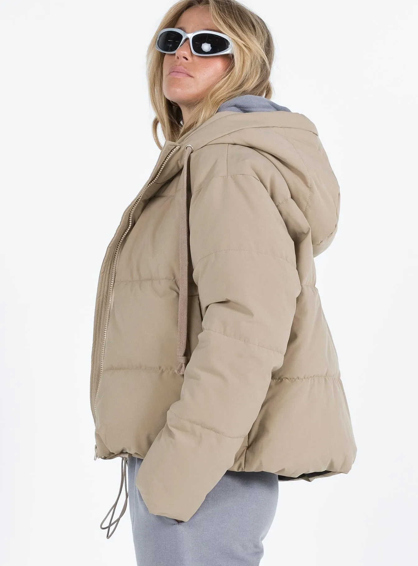 Dawney Puffer Jacket Beige