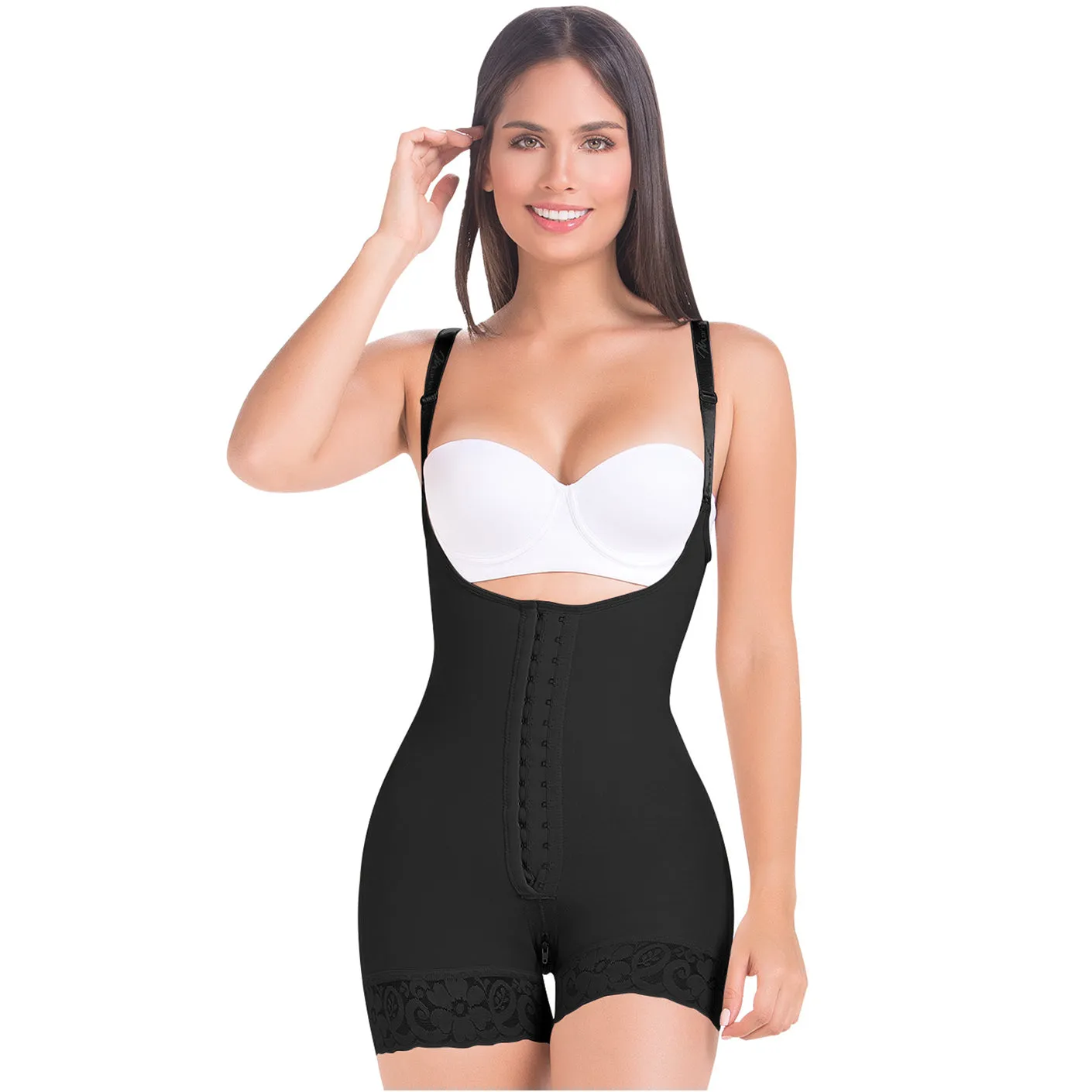 Fajas MariaE FP100 Women Postpartum Faja Butt Lifting Open Bust & Front