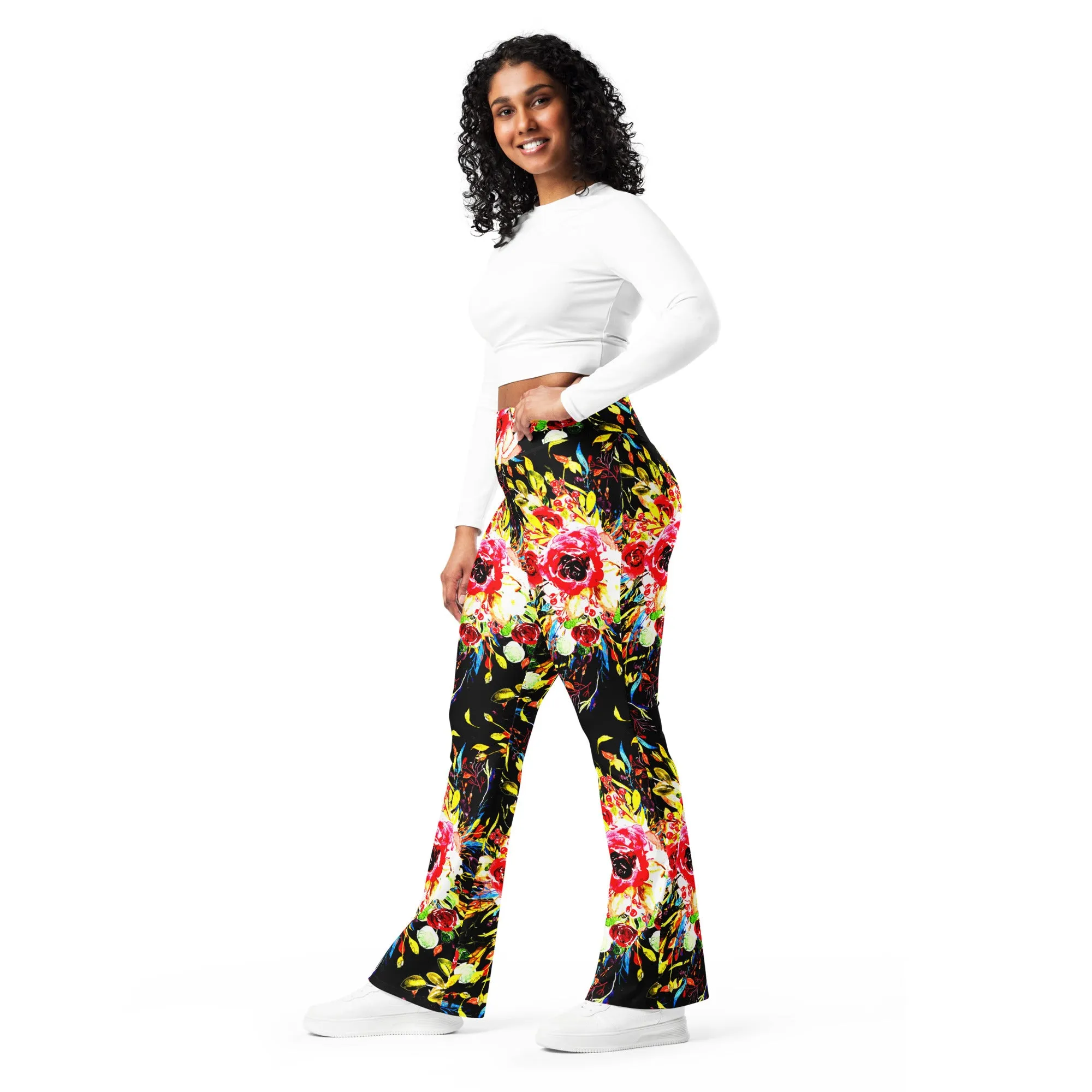 Floral Flare leggings