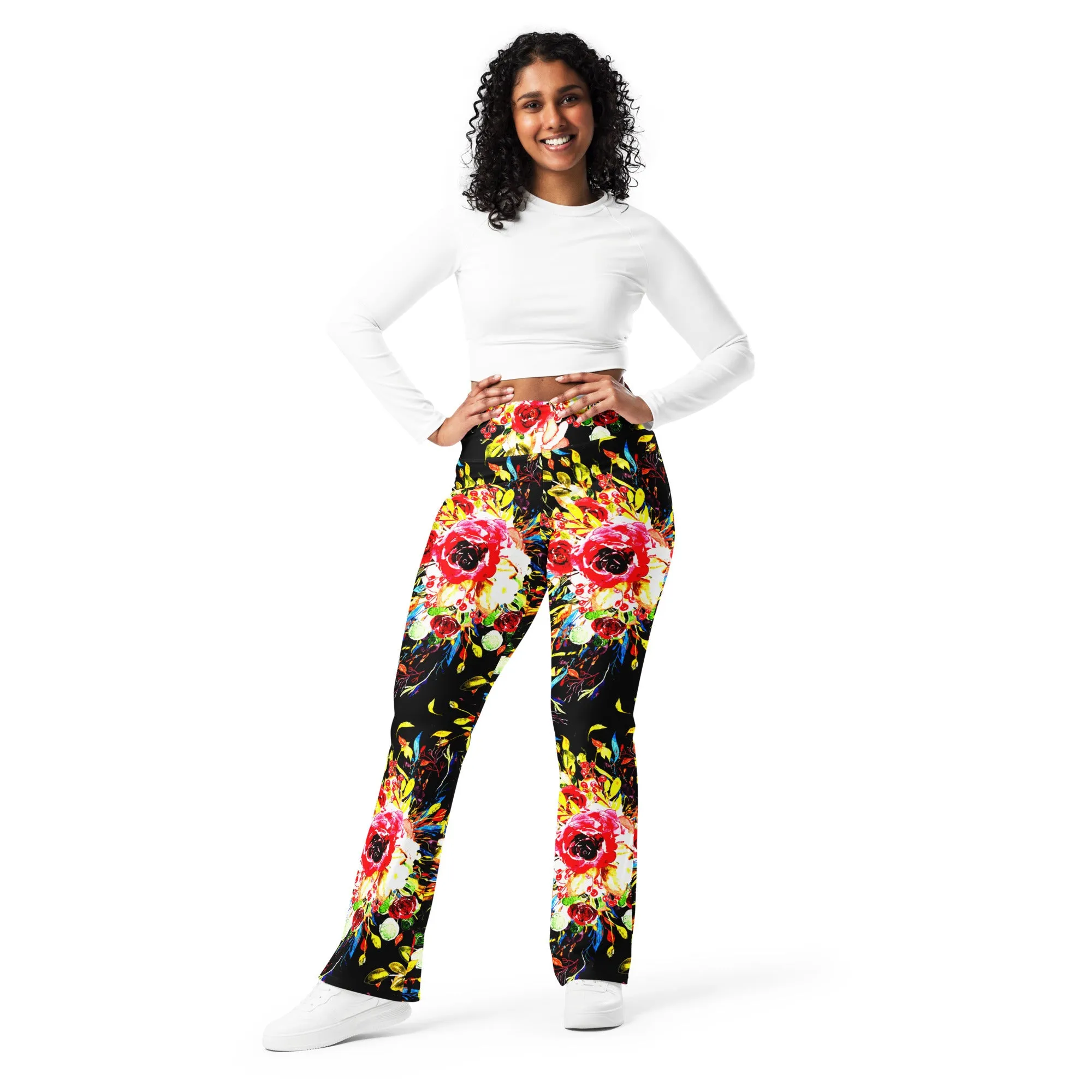 Floral Flare leggings