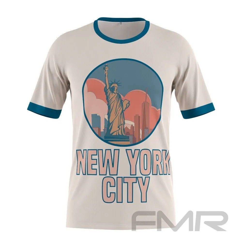 FMR Men's New York Short Sleeve Running Shirt