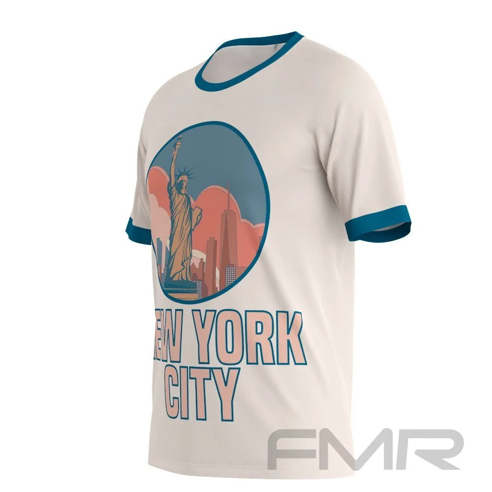 FMR Men's New York Short Sleeve Running Shirt