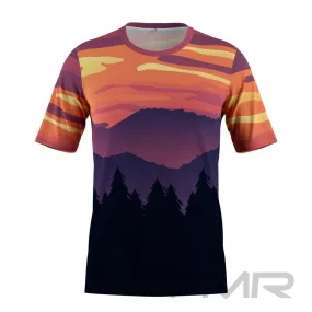 FMR Men's Sunset Technical Short Sleeve Running Shirt