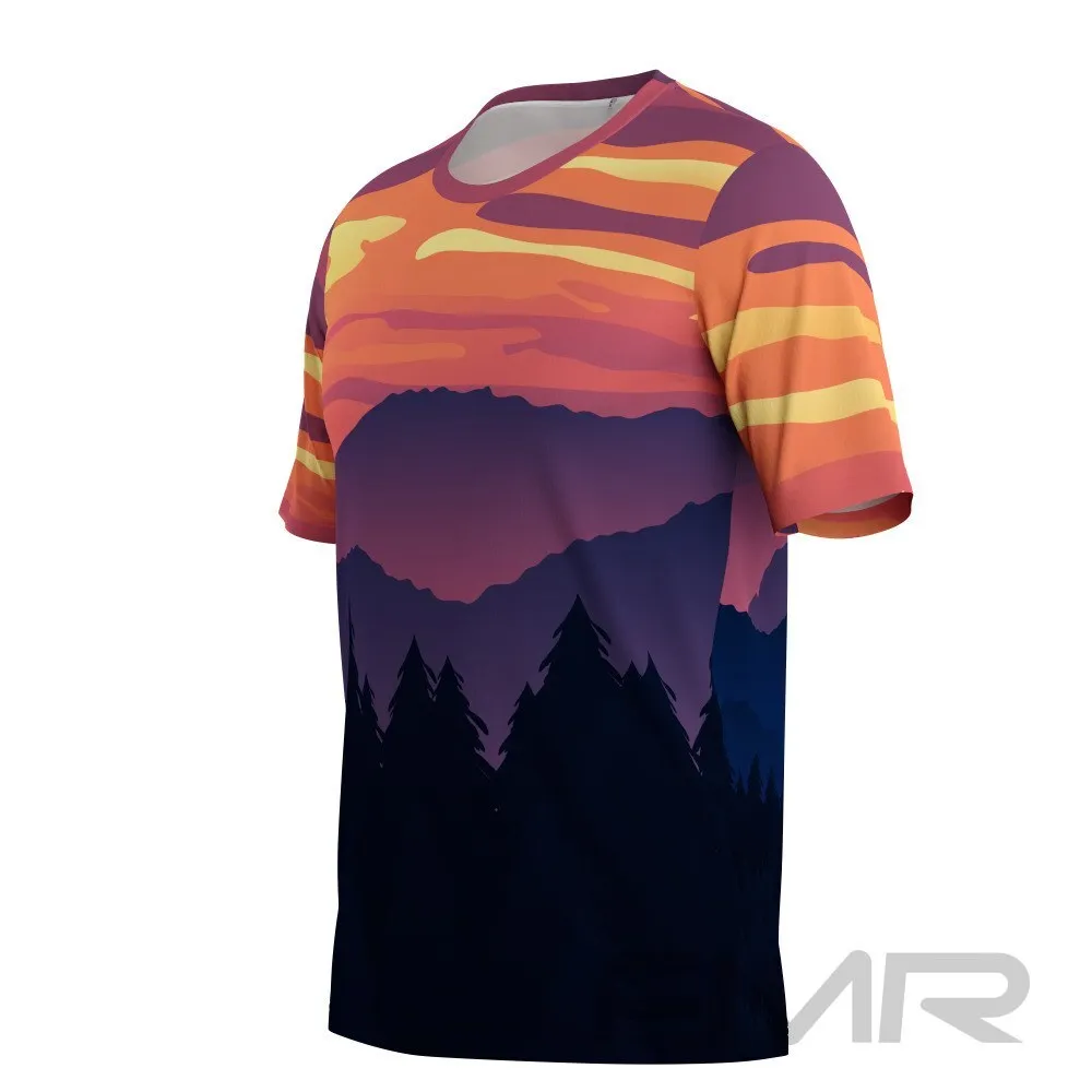 FMR Men's Sunset Technical Short Sleeve Running Shirt