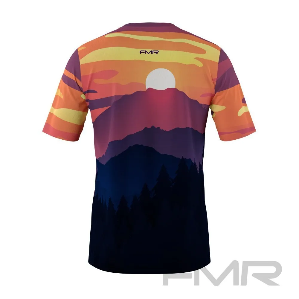 FMR Men's Sunset Technical Short Sleeve Running Shirt