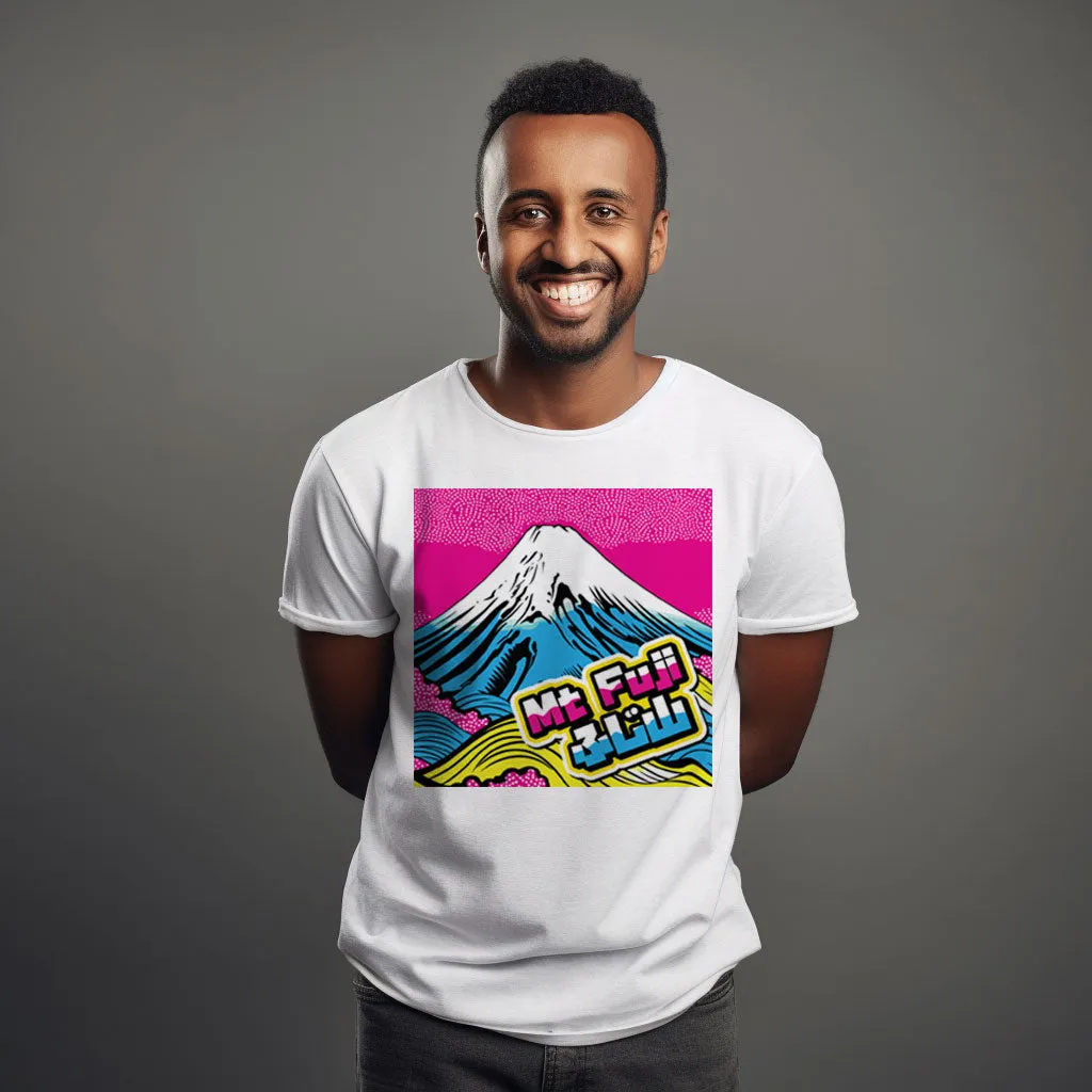 Get Noticed with Mt Fuji Pop Art Men's T-Shirts - Stand Out in Style 002