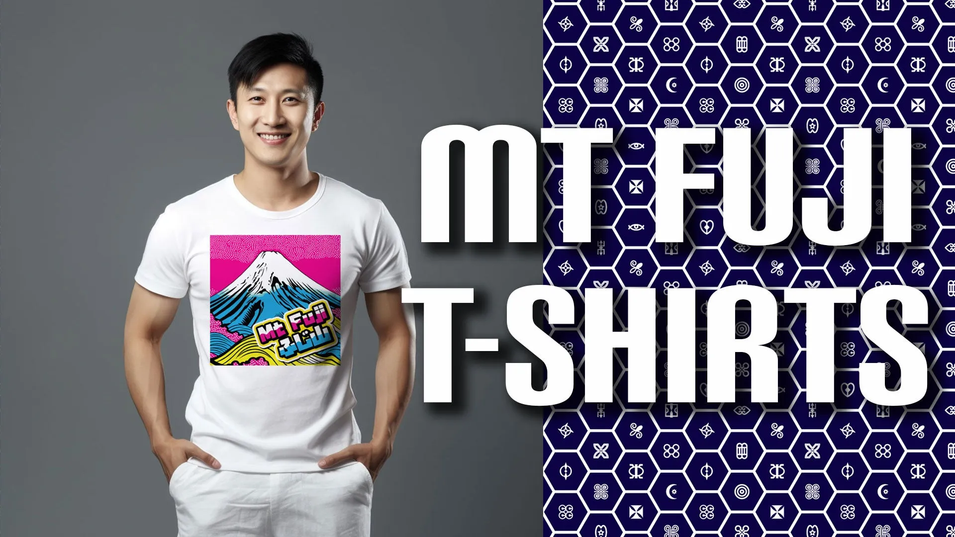 Get Noticed with Mt Fuji Pop Art Men's T-Shirts - Stand Out in Style 002