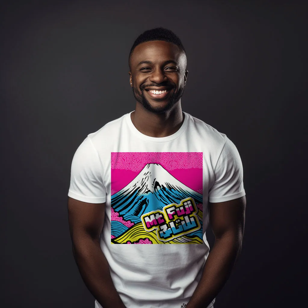 Get Noticed with Mt Fuji Pop Art Men's T-Shirts - Stand Out in Style 002