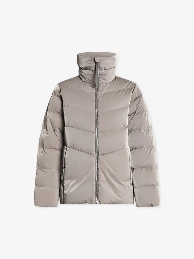 High Neck Puffer Jacket with Internal Waist Cinch By TJS