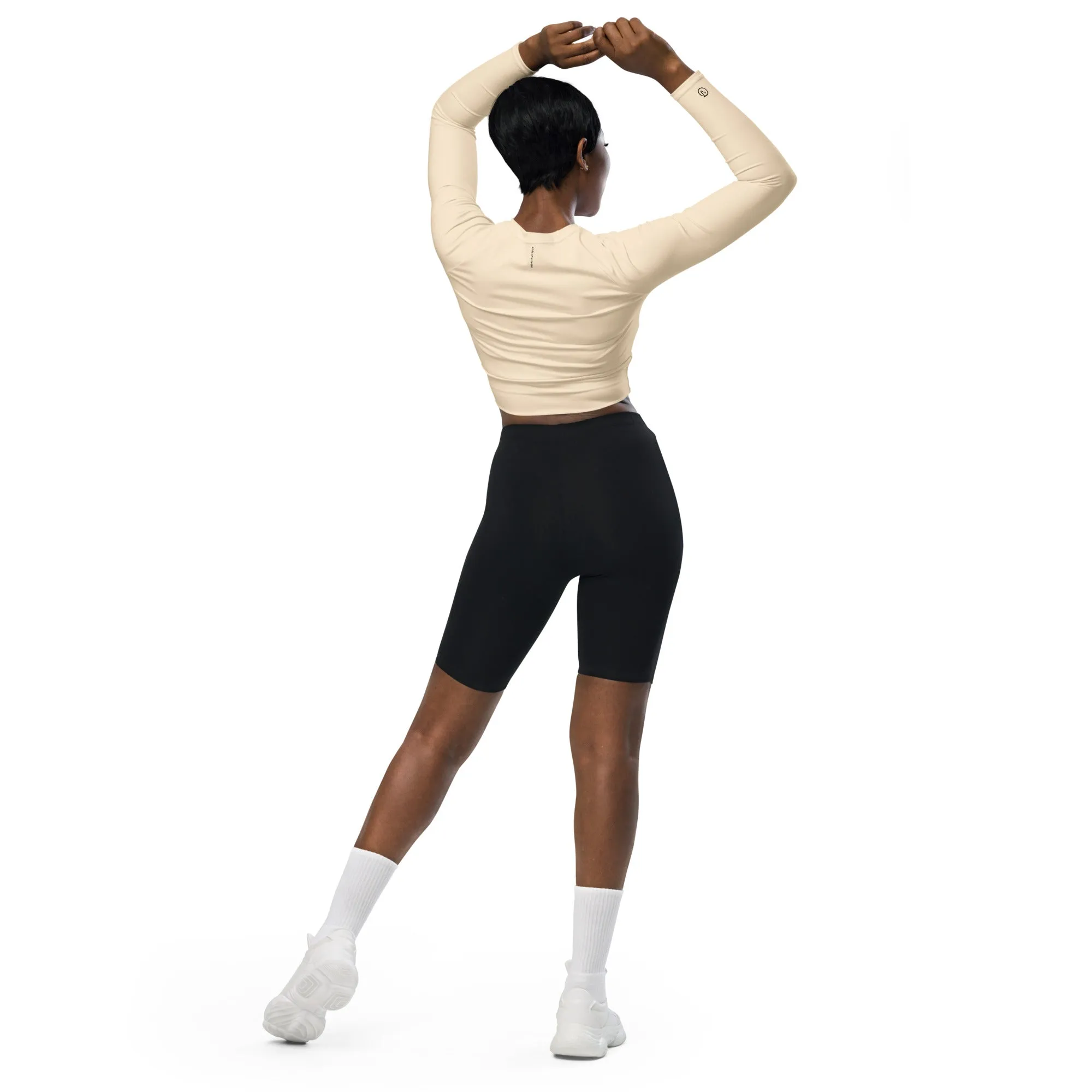 Humble Sportswear™ Buff Yellow Compression Crop Top