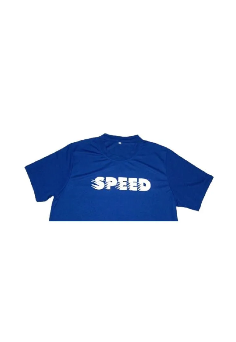 Landmark Short Sleeves Tshirt Round Neck Dri-fit With Speed Reflective- Royal Blue