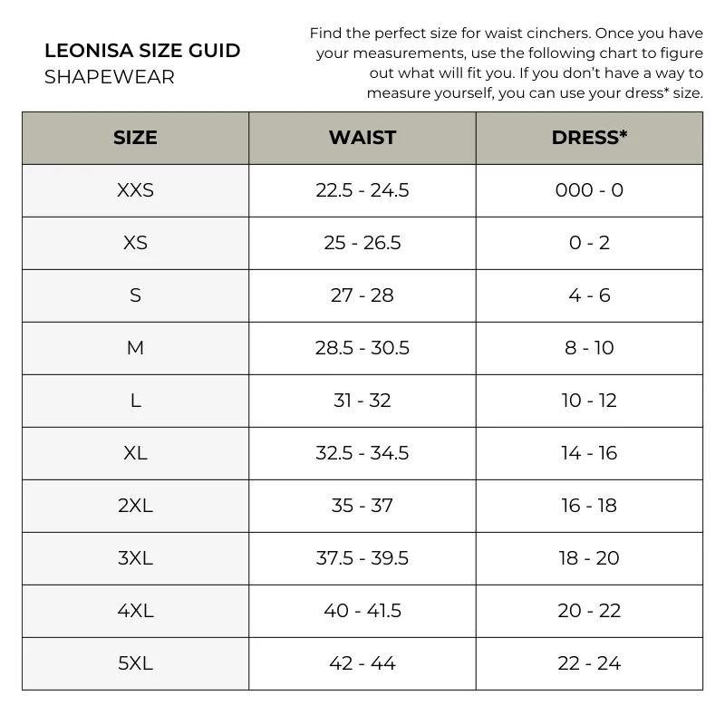 Leonisa 3-Belt Custom Waist Cincher Black