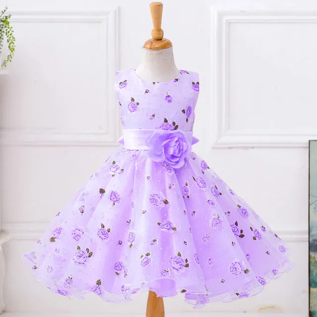 Little Flower Girl Dresses With Rose