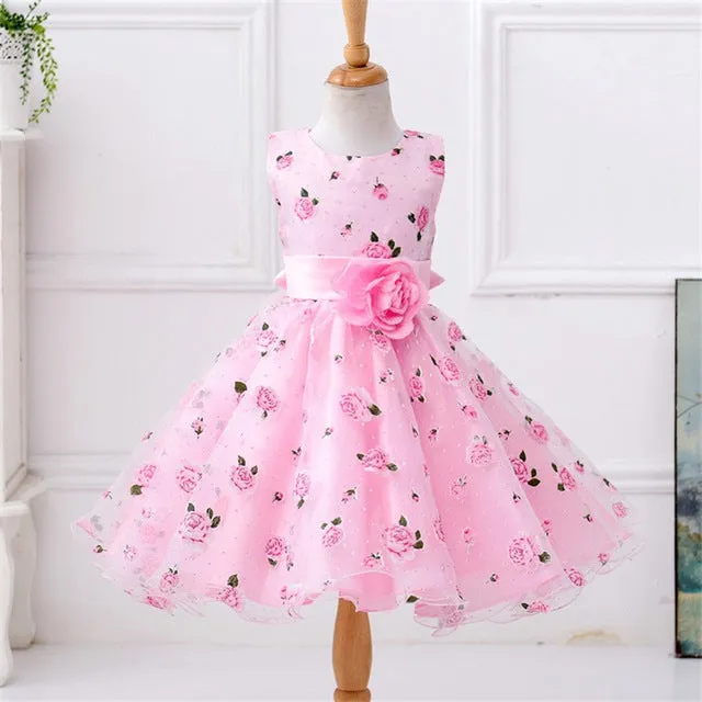 Little Flower Girl Dresses With Rose