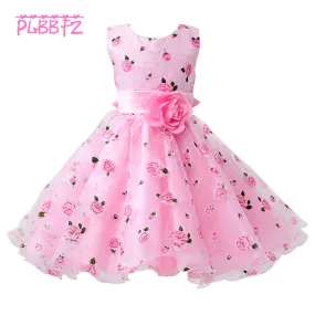 Little Flower Girl Dresses With Rose