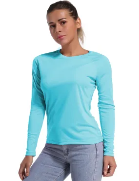 Long Sleeve Athletic Shirts blue_Running