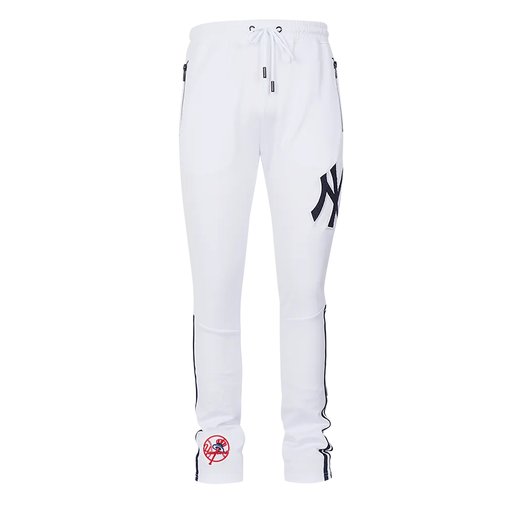 MLB NEW YORK YANKEES CLASSIC MEN'S DK TRACK PANT (WHITE/MIDNIGHT NAVY)