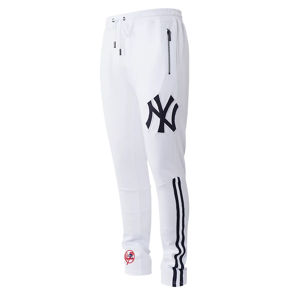 MLB NEW YORK YANKEES CLASSIC MEN'S DK TRACK PANT (WHITE/MIDNIGHT NAVY)