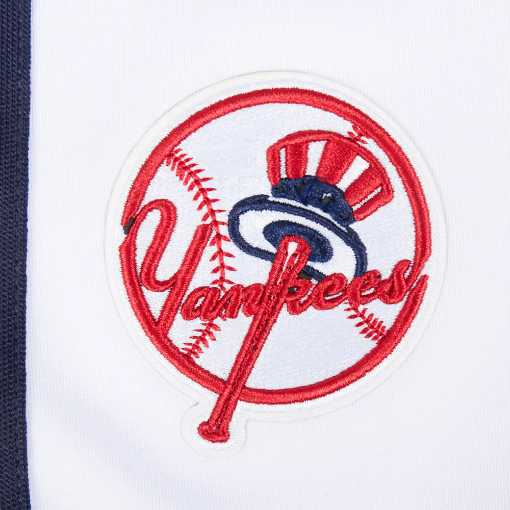 MLB NEW YORK YANKEES CLASSIC MEN'S DK TRACK PANT (WHITE/MIDNIGHT NAVY)