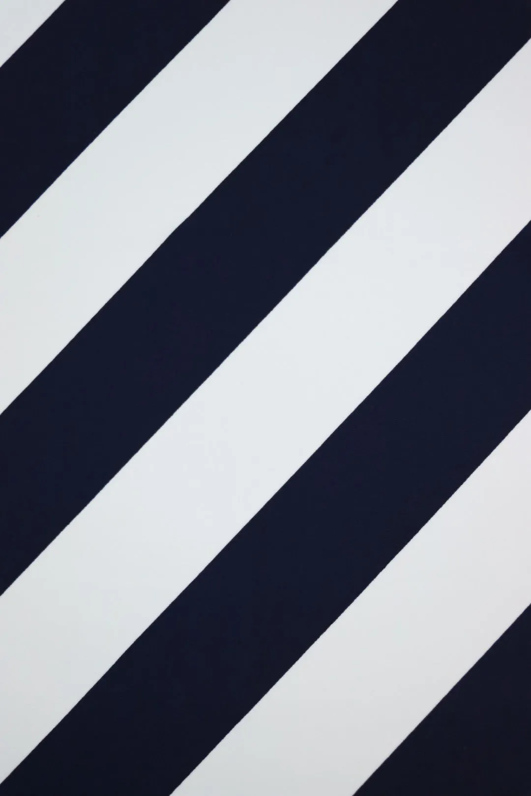 Navy/White Diagonal Stripe Nylon Spandex Tricot | Designer Deadstock