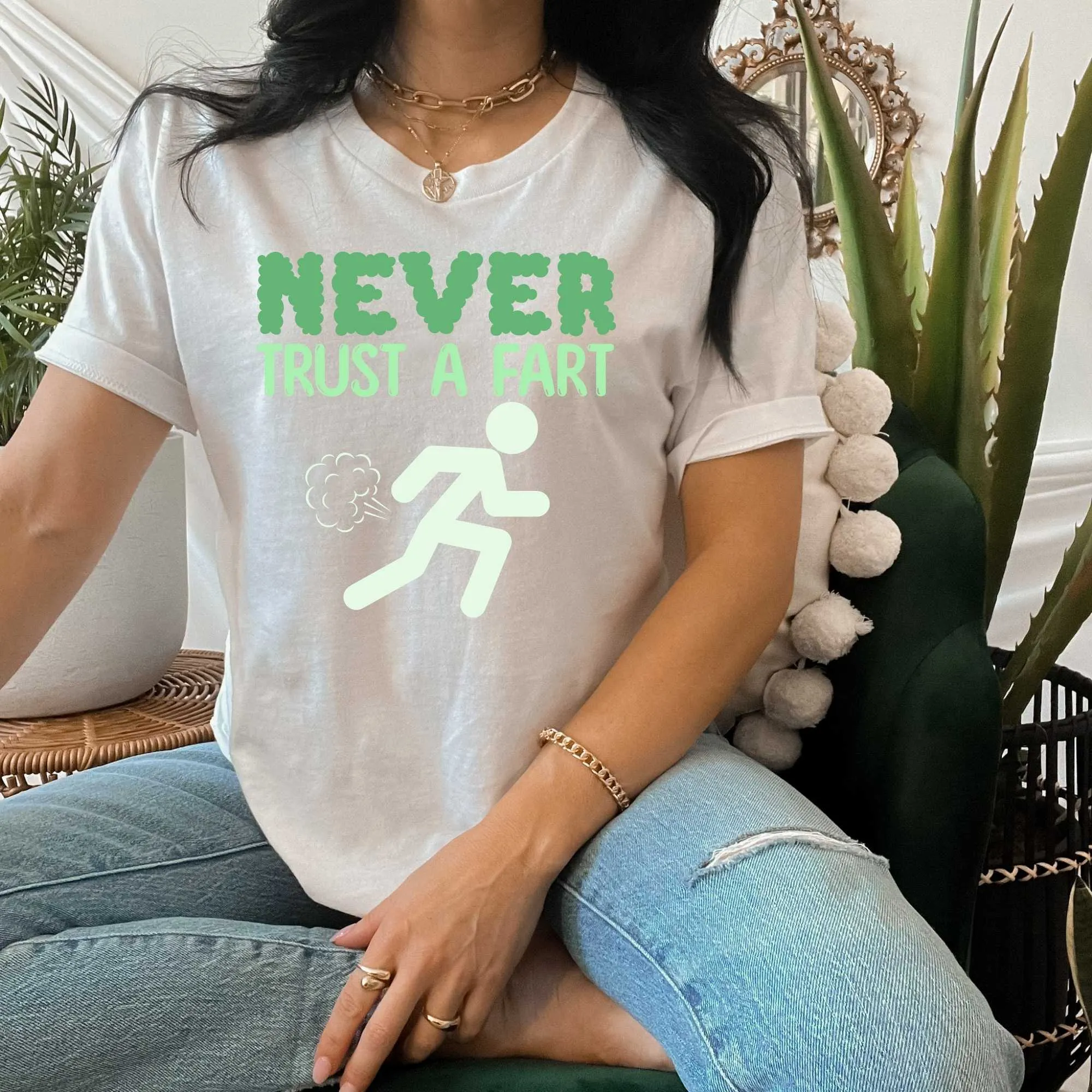 Never Trust a Fart, Funny Running Shirts for Men or Women