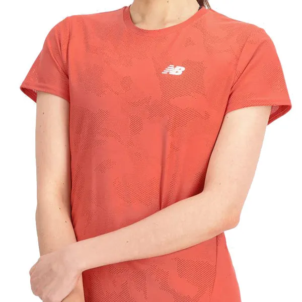 New Balance Q Speed Jacquard Short Sleeve Womens Running Shirt