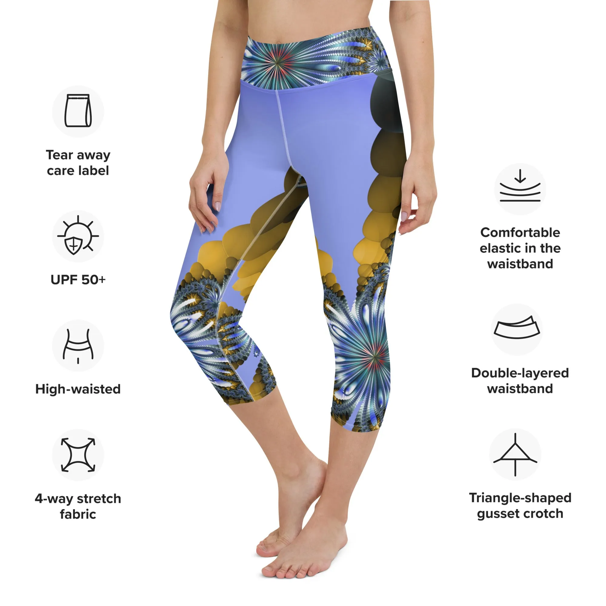 "Mystical Expansion" Collection - Yoga Capri Leggings