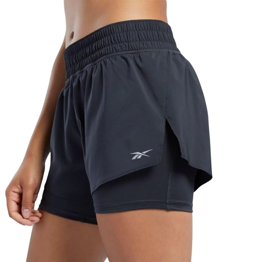 Reebok Running Shorts Femenino Run_2_in_1_Short Black