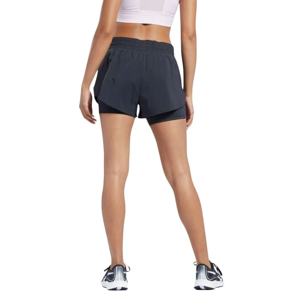 Reebok Running Shorts Femenino Run_2_in_1_Short Black