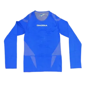 ROYAL BLUE DIADORA SEAMLESS LONG SLEEVE JUNIOR TOP