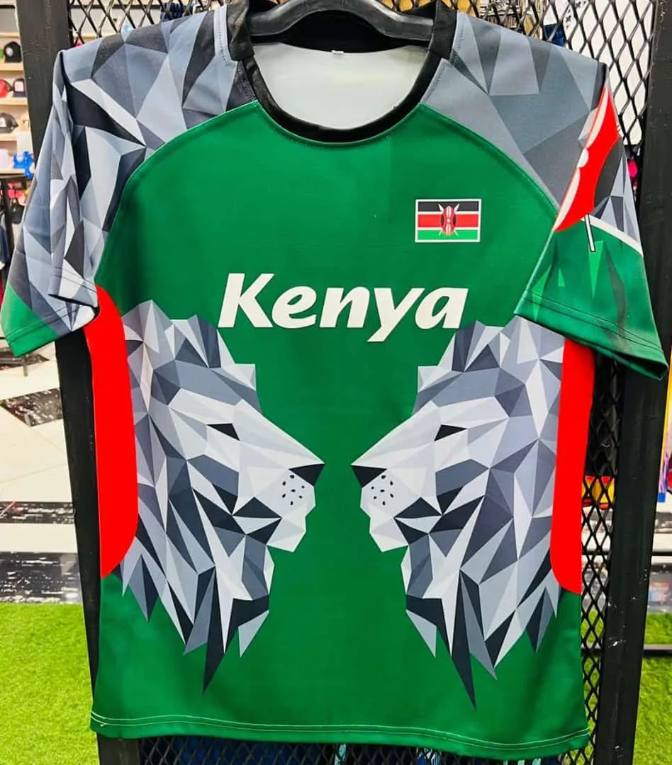 RUGBY T-SHIRTS , KENYA PRINT.