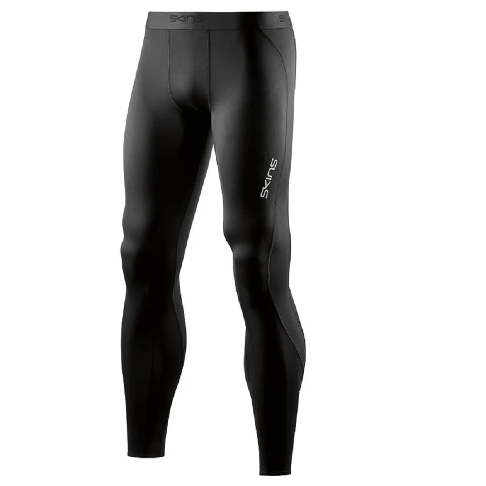 SKINS COMPRESSION DNAMIC MENS LONG TIGHTS BLACK/SILVER