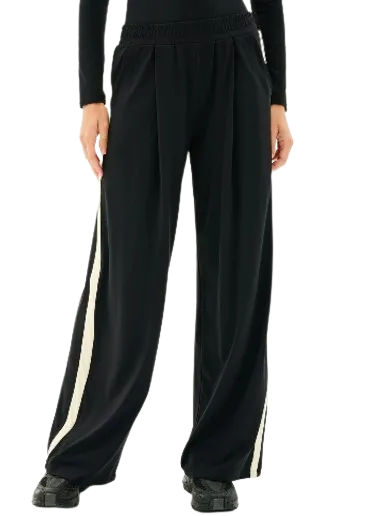 Splits59 Luca Airweight Trouser with Stripe - Black/White