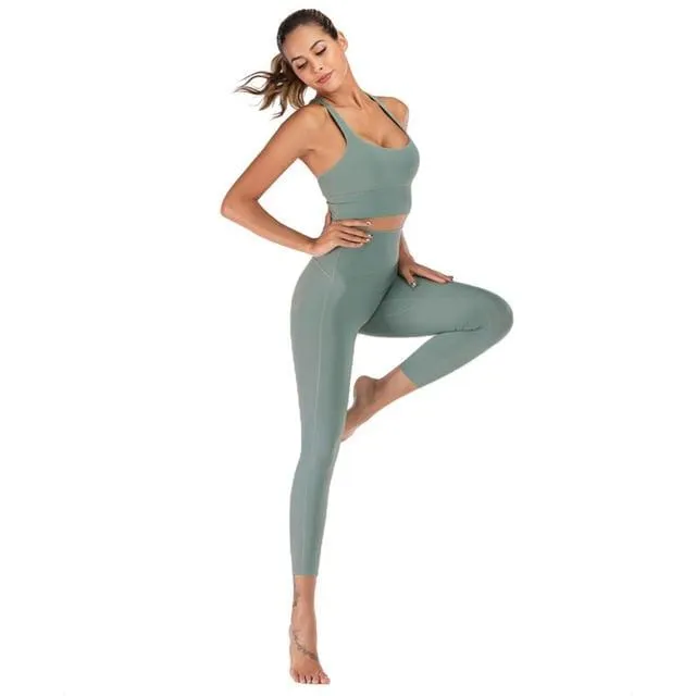 Supple 2 Piece Activewear Fitness & Yoga Set