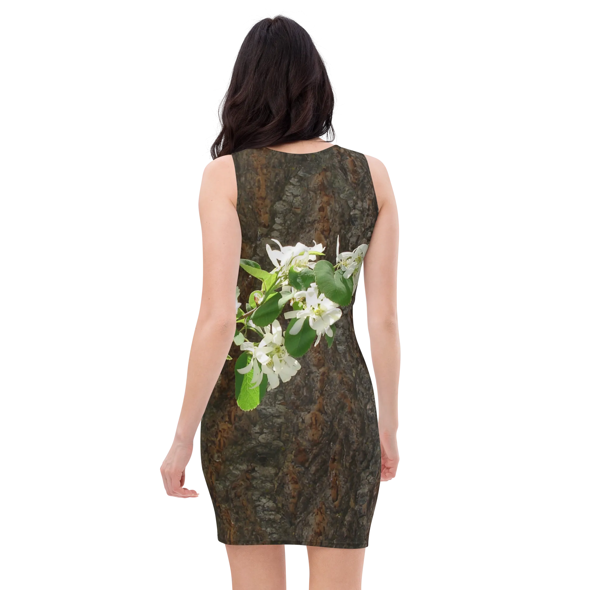 The EARTH LOVE Collection - "Bark & Blossom Bliss" Design Tank Dress