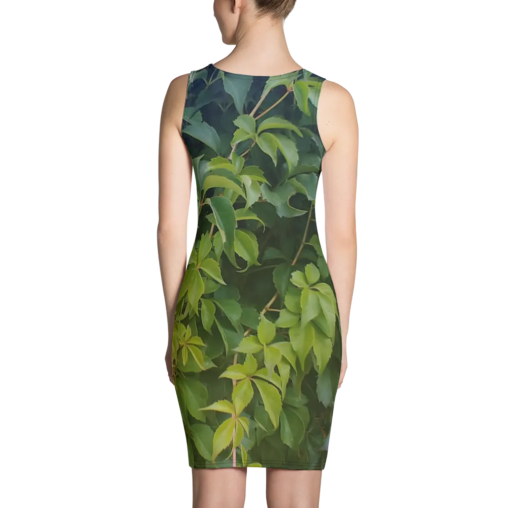 The EARTH LOVE Collection - "Valiant Virginia Creeper" Design Tank Dress