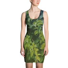 The EARTH LOVE Collection - "Valiant Virginia Creeper" Design Tank Dress