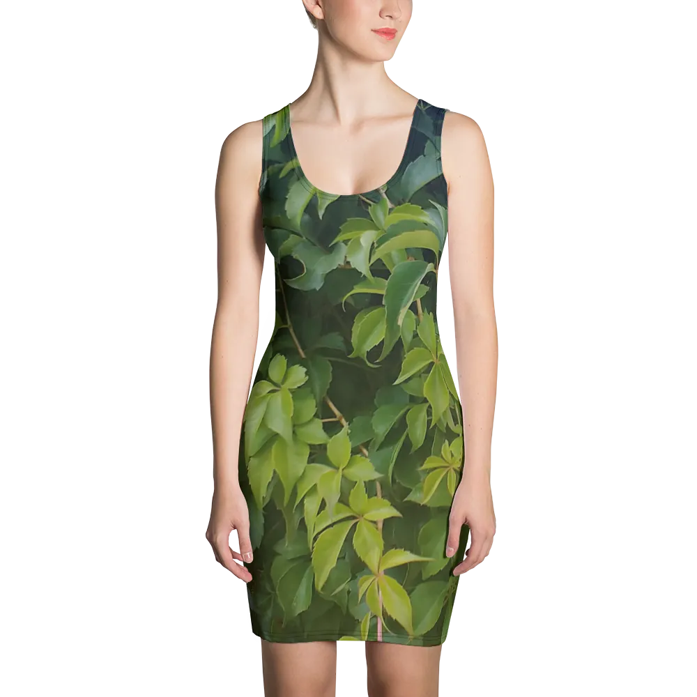 The EARTH LOVE Collection - "Valiant Virginia Creeper" Design Tank Dress