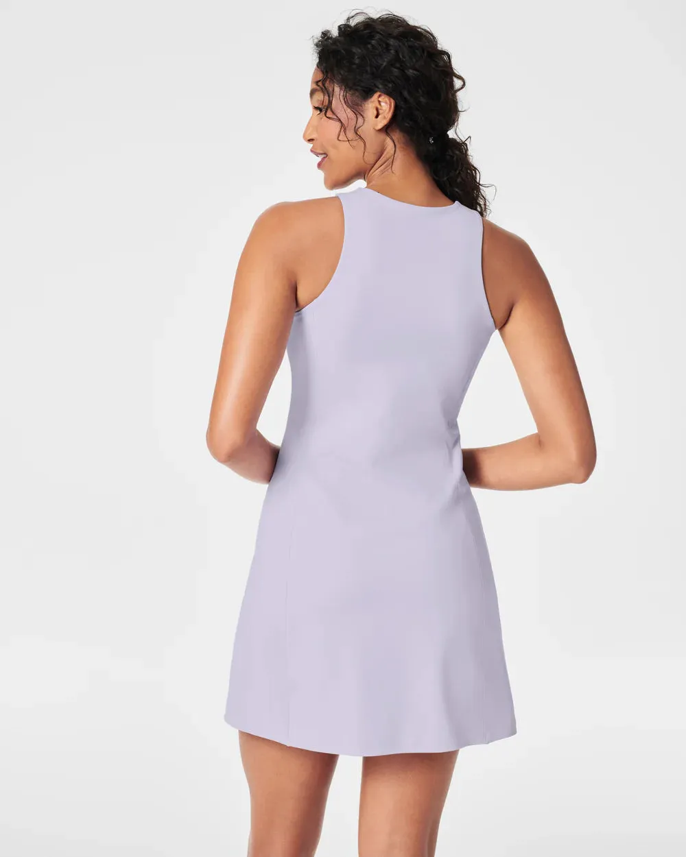 The Get Moving Zip Front Dress (Violet Air)