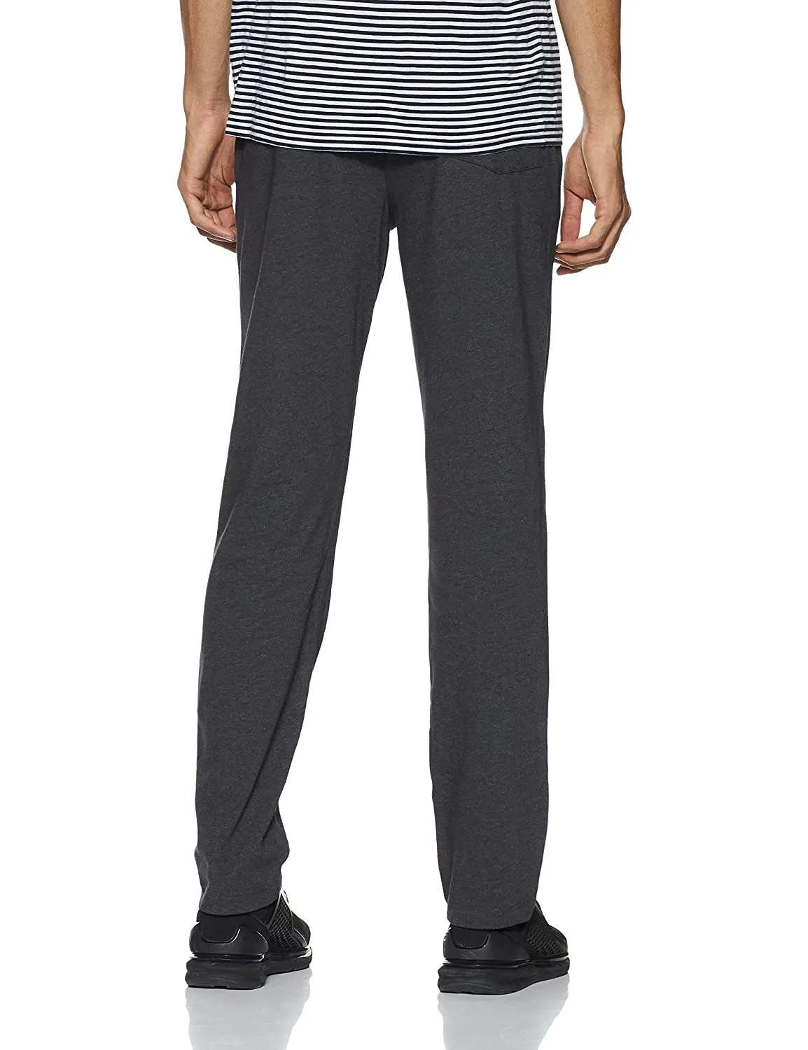 Van Heusen Solid Men Charcoal Track Pants Joggers