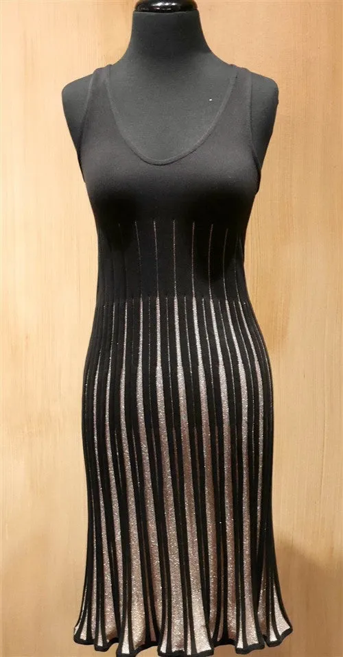 Vivia Woven Black Tank Dress