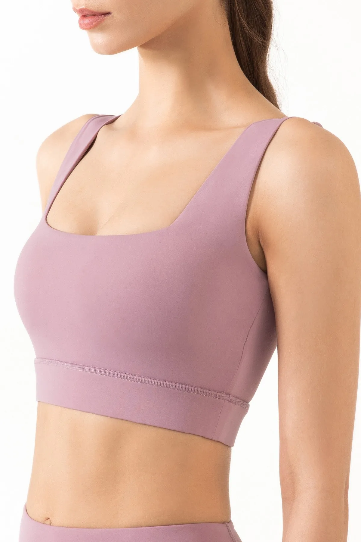 Wide Straps Bra Light Support