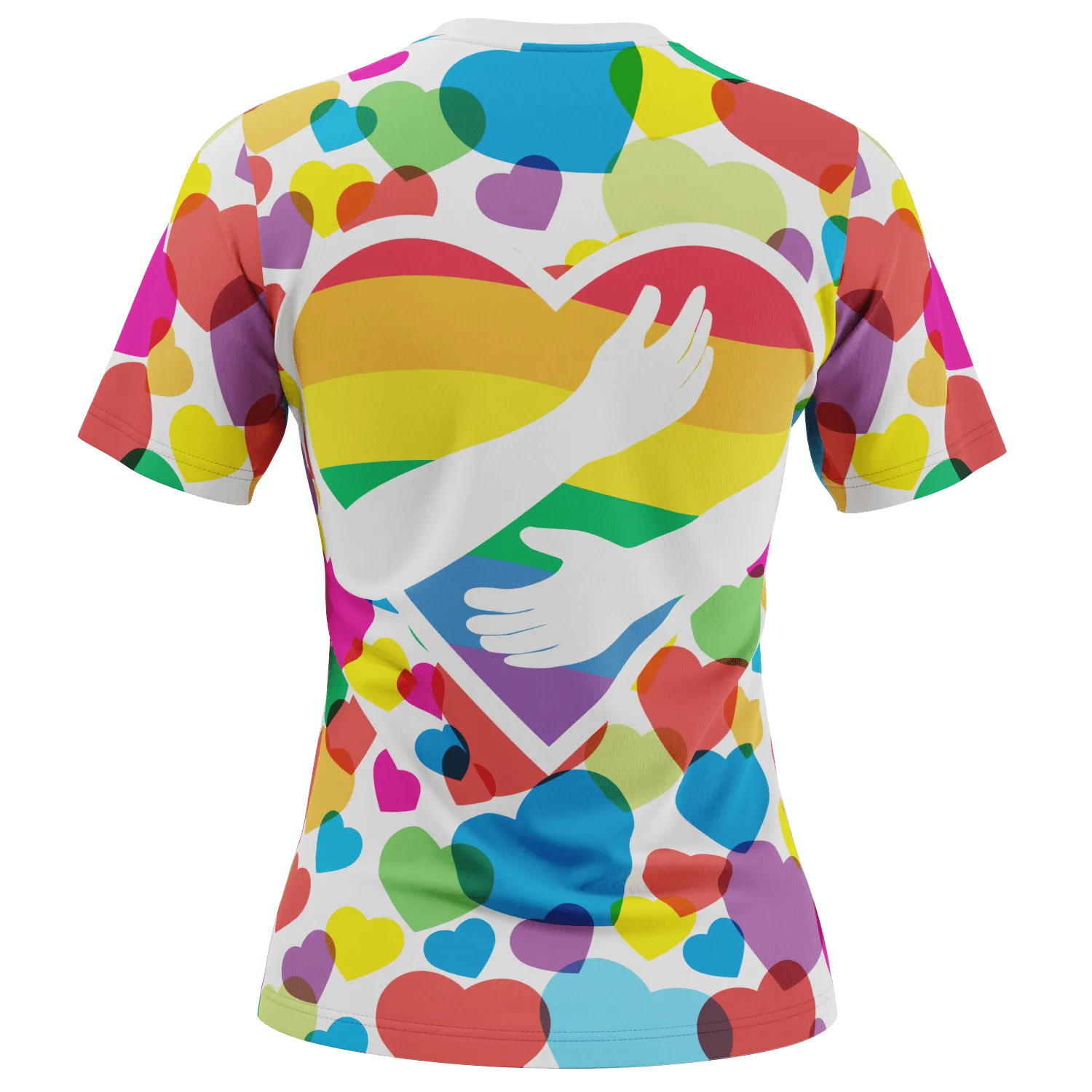 Women's Rainbow Love Short Sleeve Running Shirt