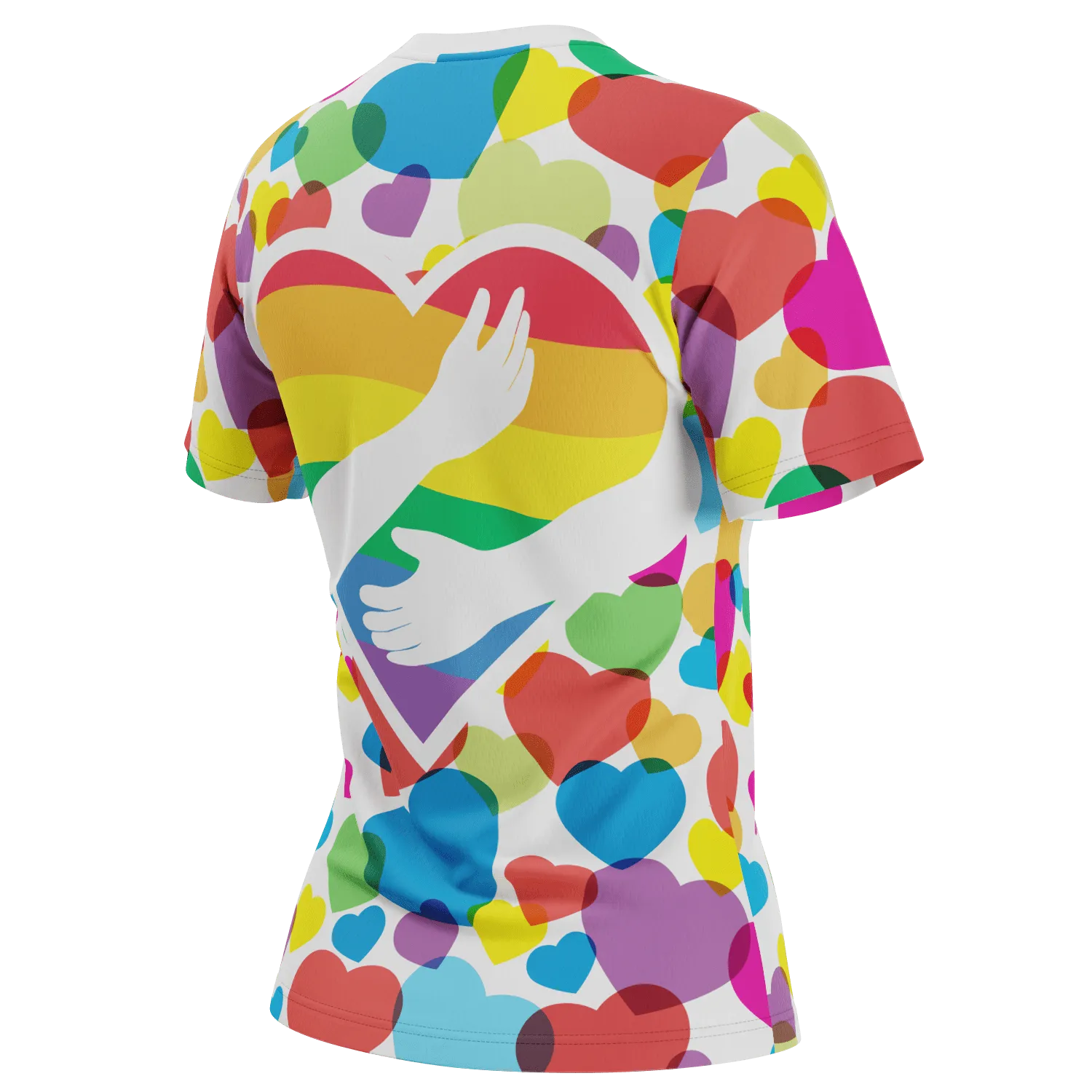 Women's Rainbow Love Short Sleeve Running Shirt