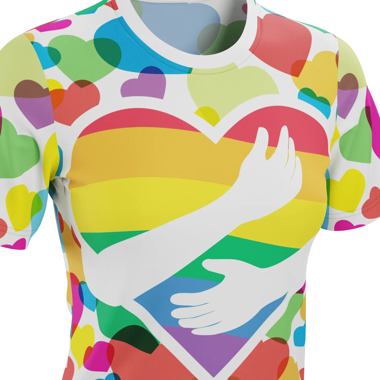 Women's Rainbow Love Short Sleeve Running Shirt